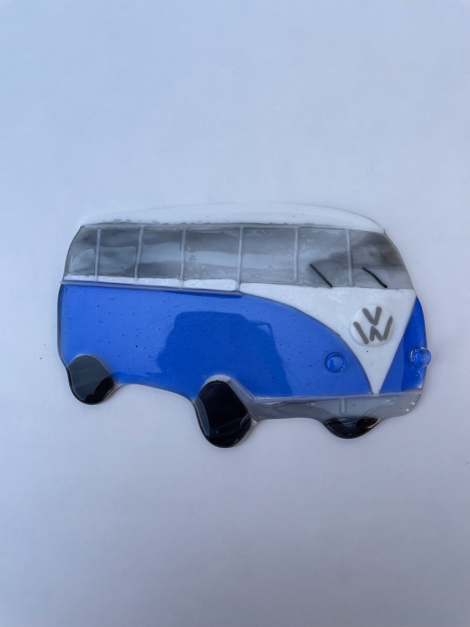 Blue Campervan Plaque