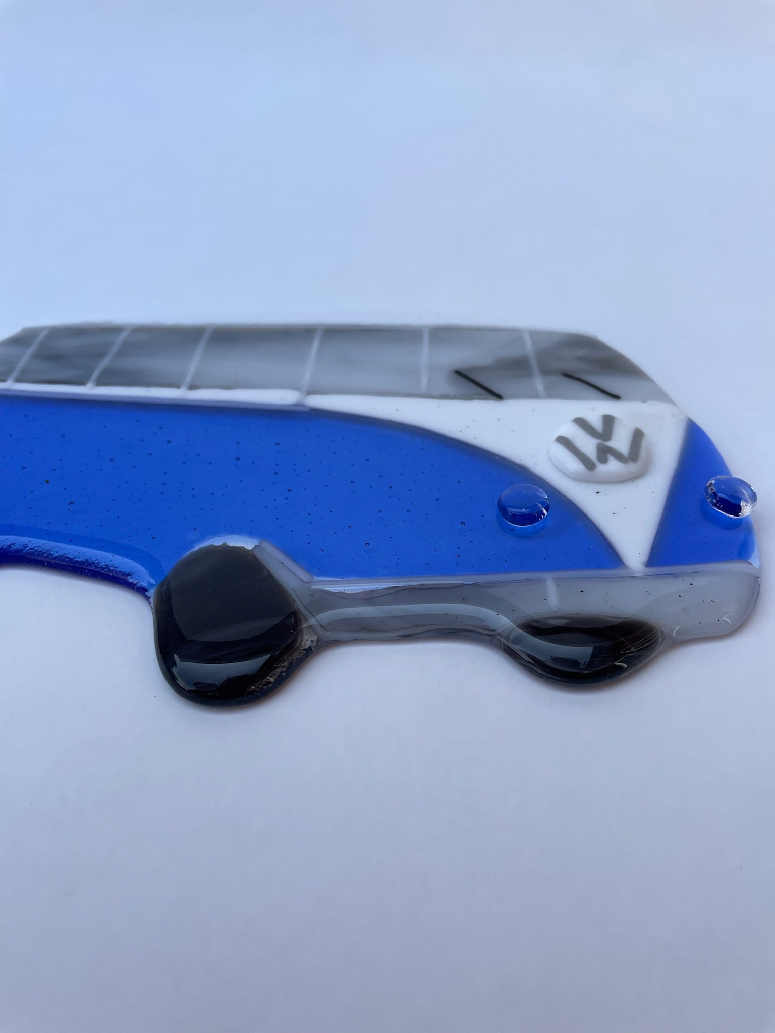 Blue Campervan Plaque