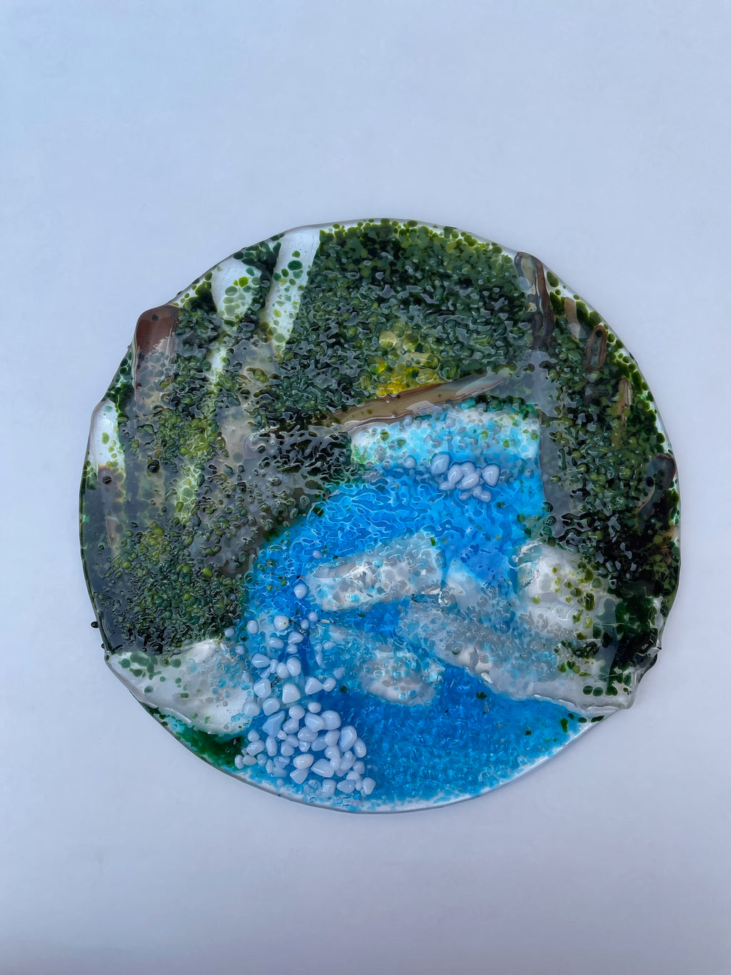 Woodland Forest Waterfall Scene