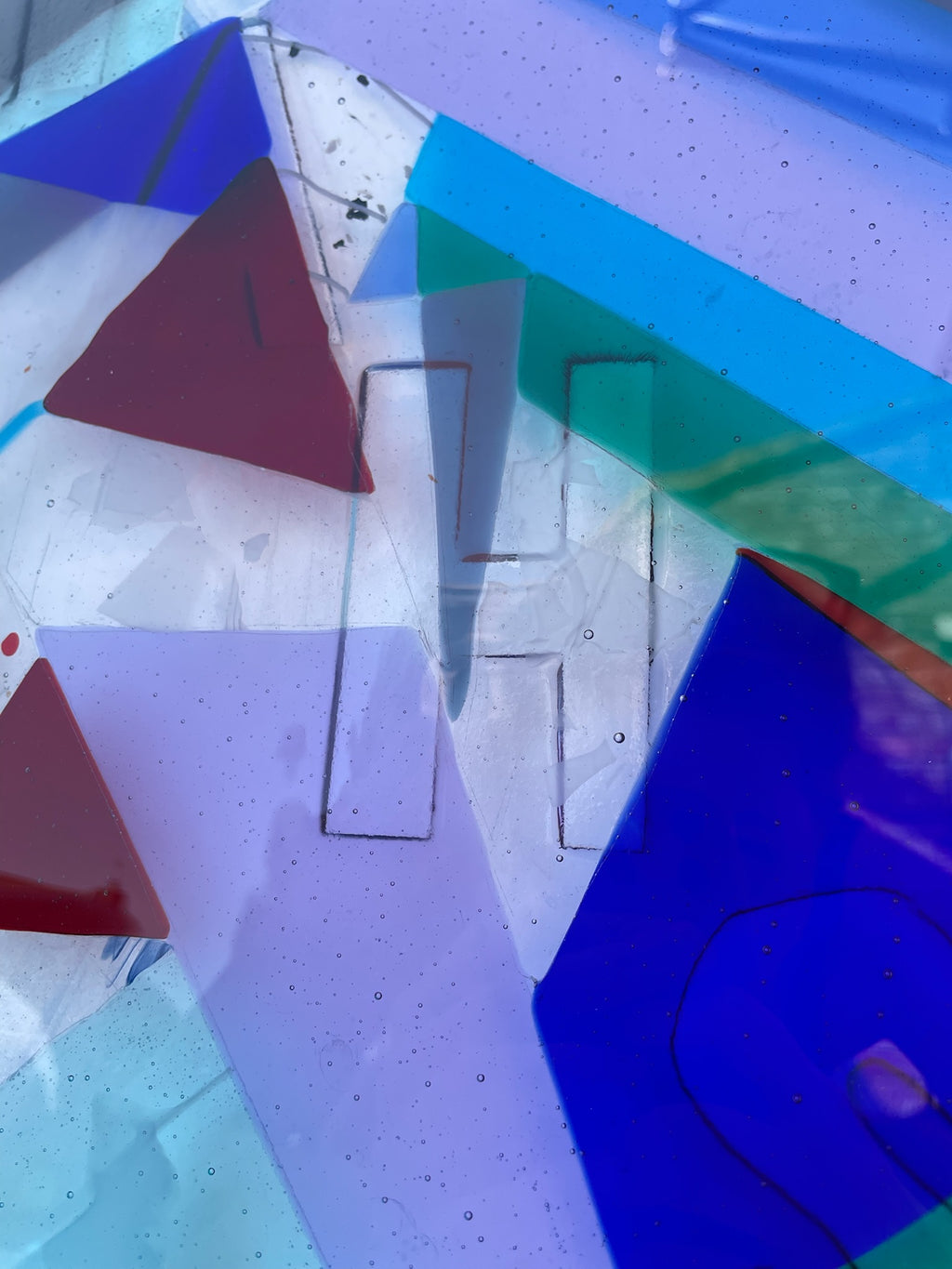 Geometric Plaque with Family Initials