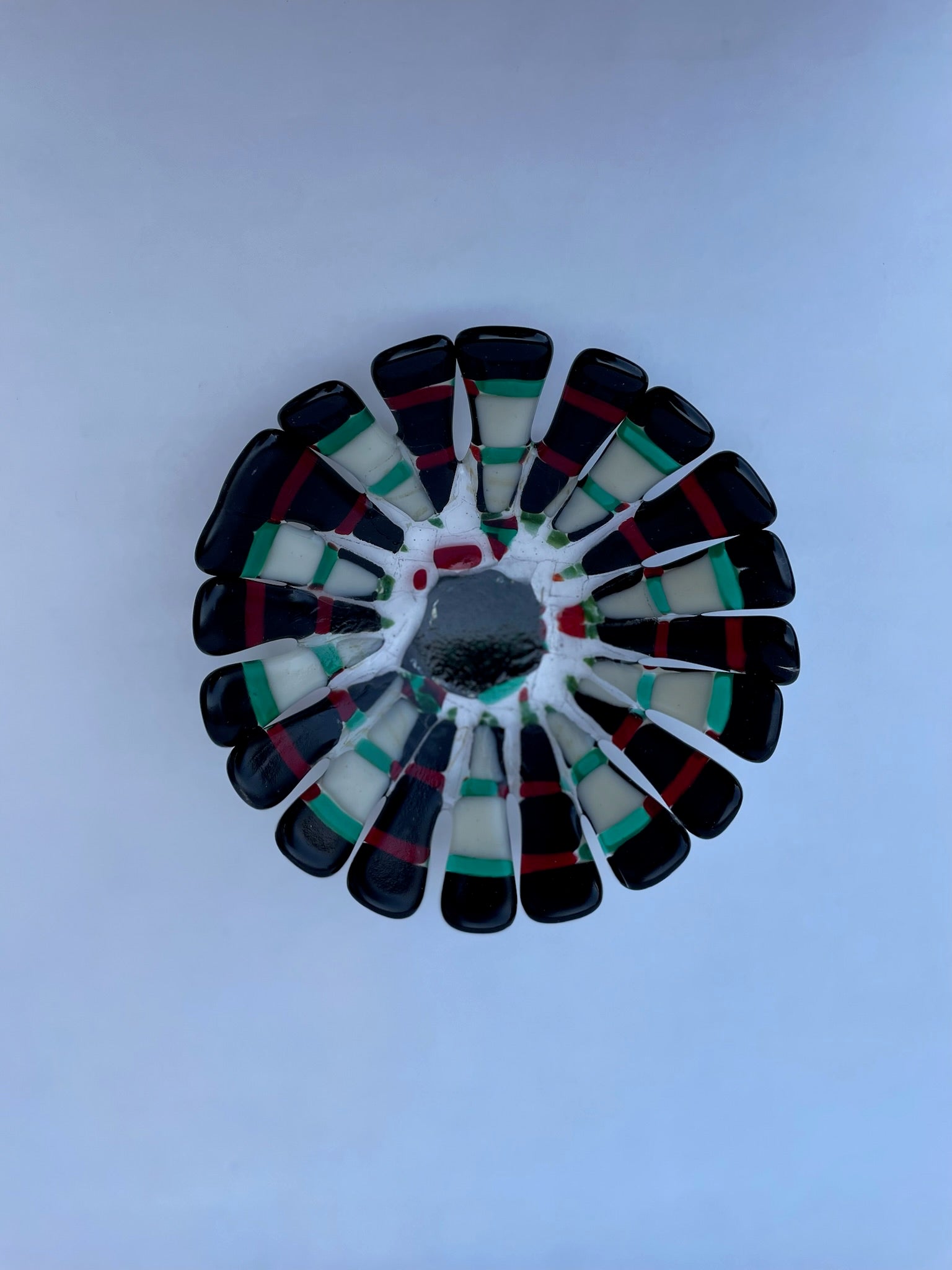 Dartboard Dish - Recycled Glass