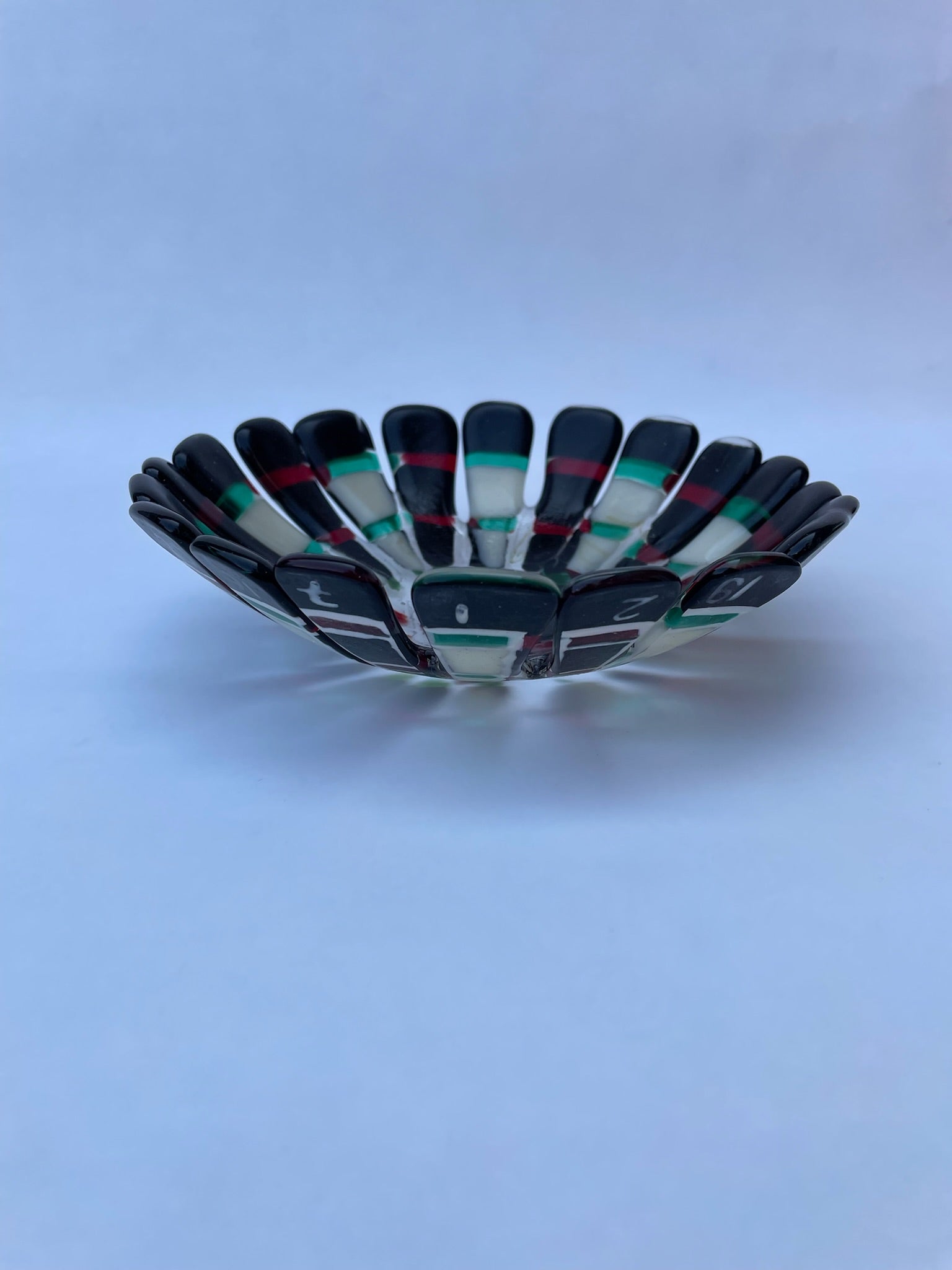 Dartboard Dish - Recycled Glass