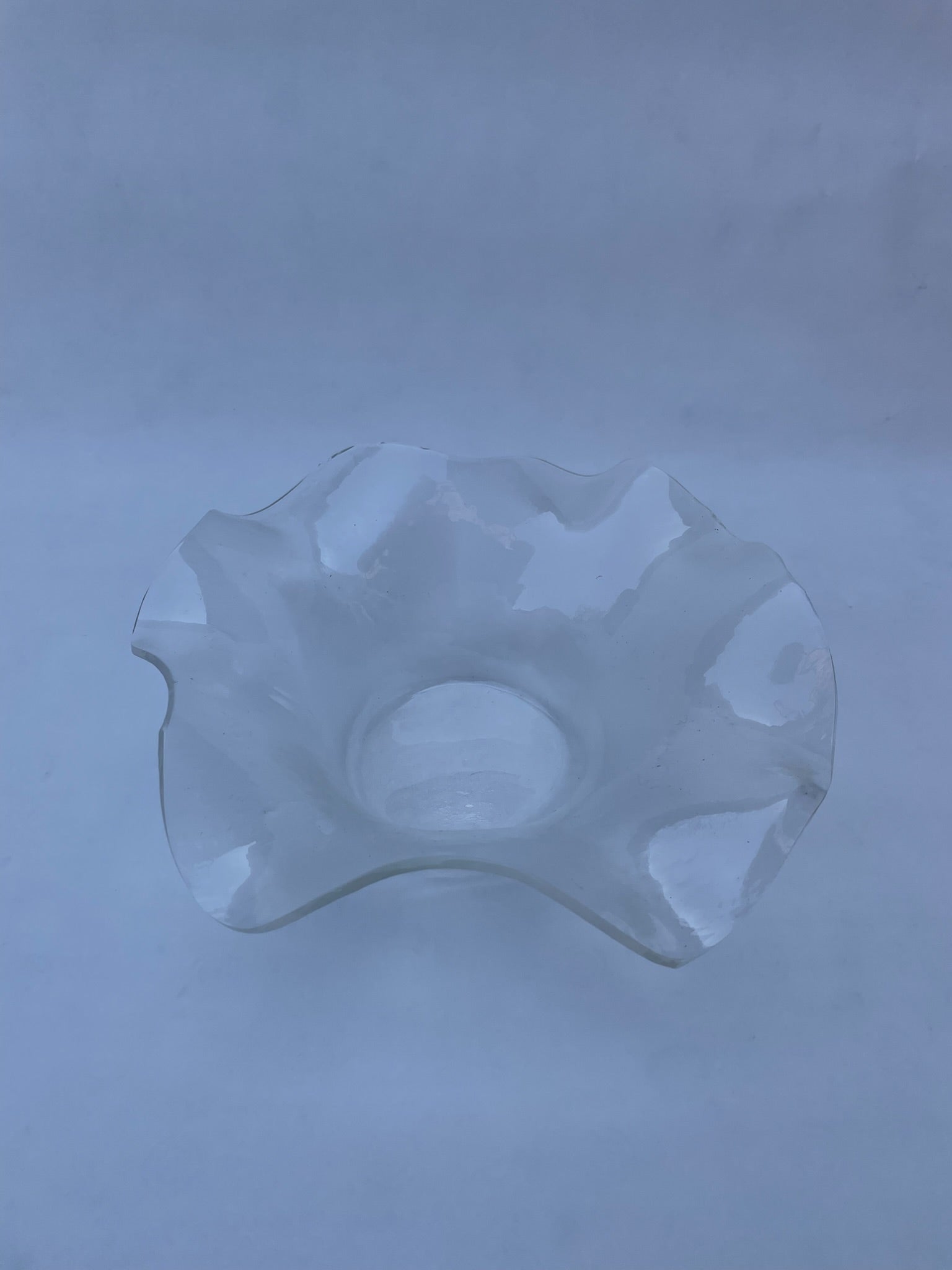 Wavy Clear Bowl