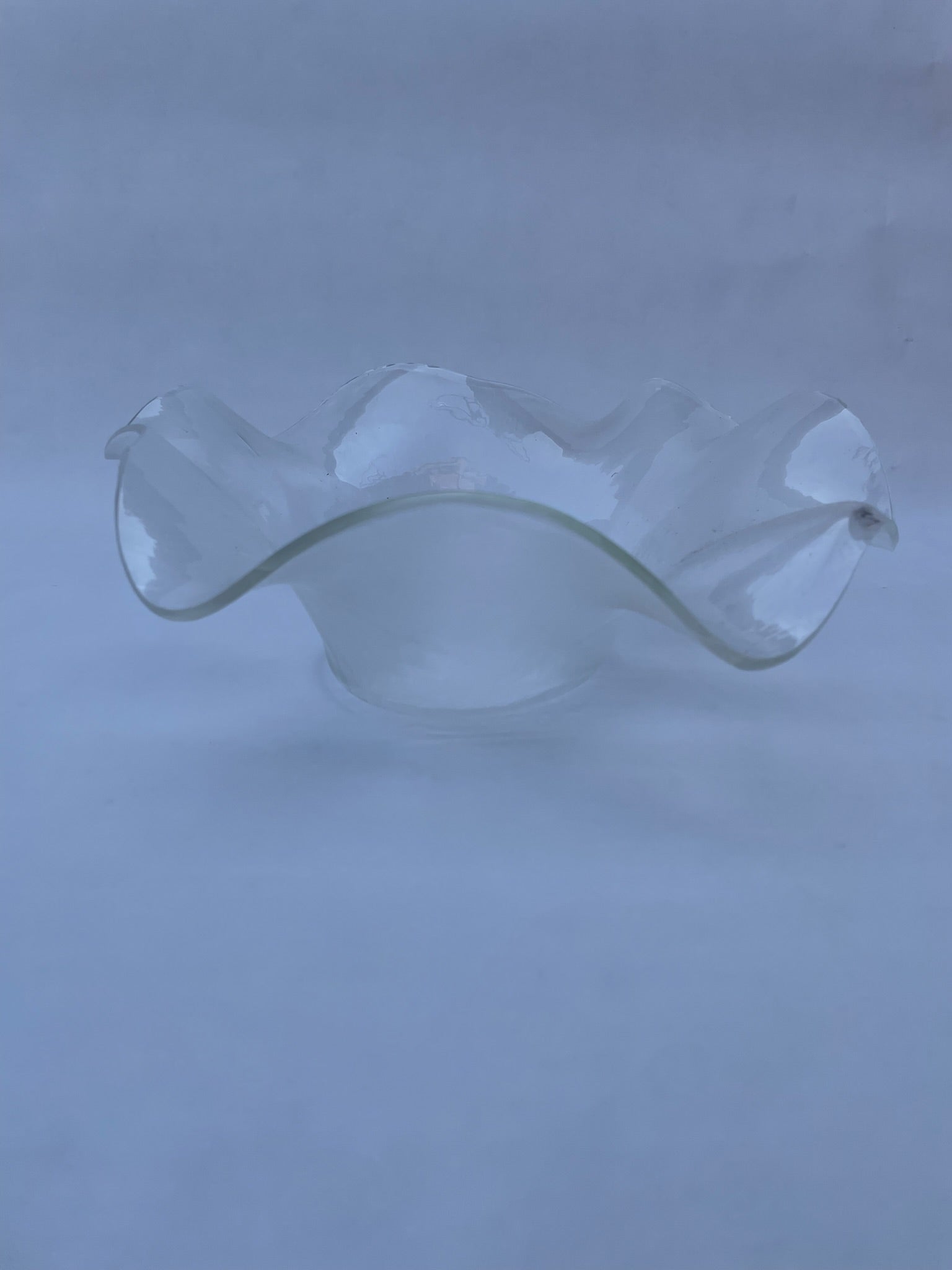 Wavy Clear Bowl