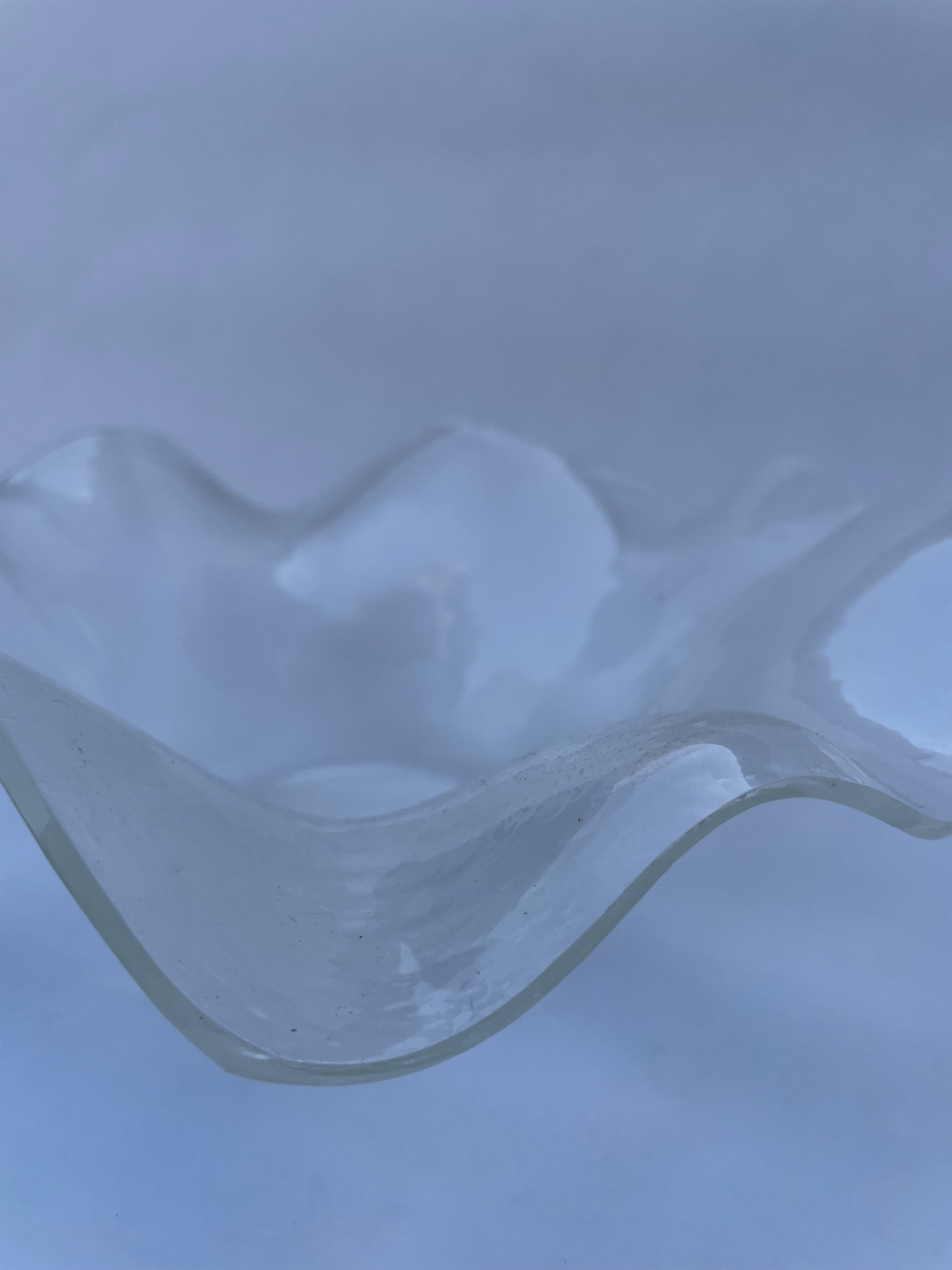 Wavy Clear Bowl