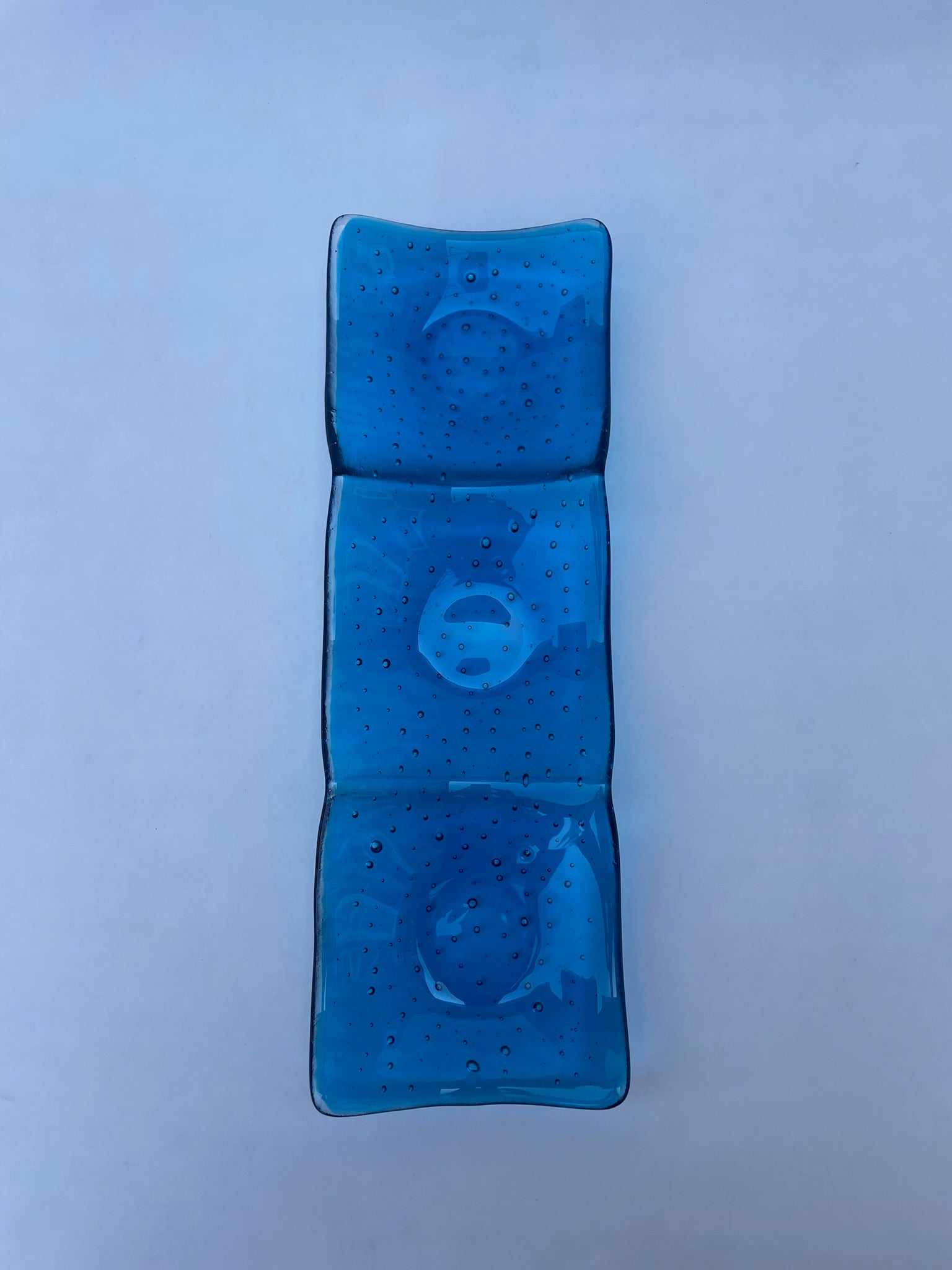 Light Blue Bubble Nibble Dish