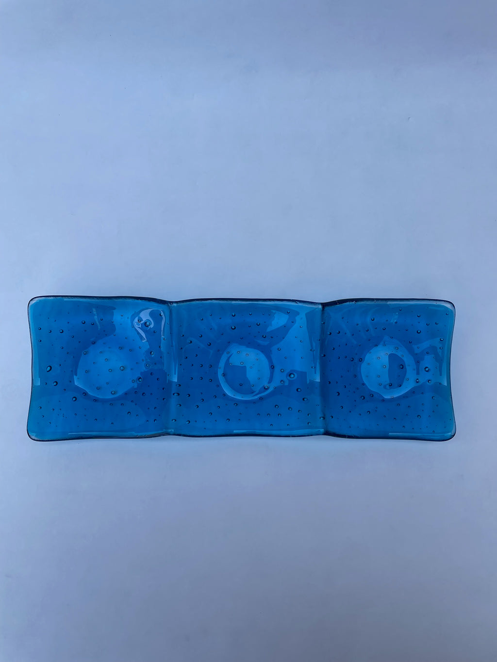 Light Blue Bubble Nibble Dish