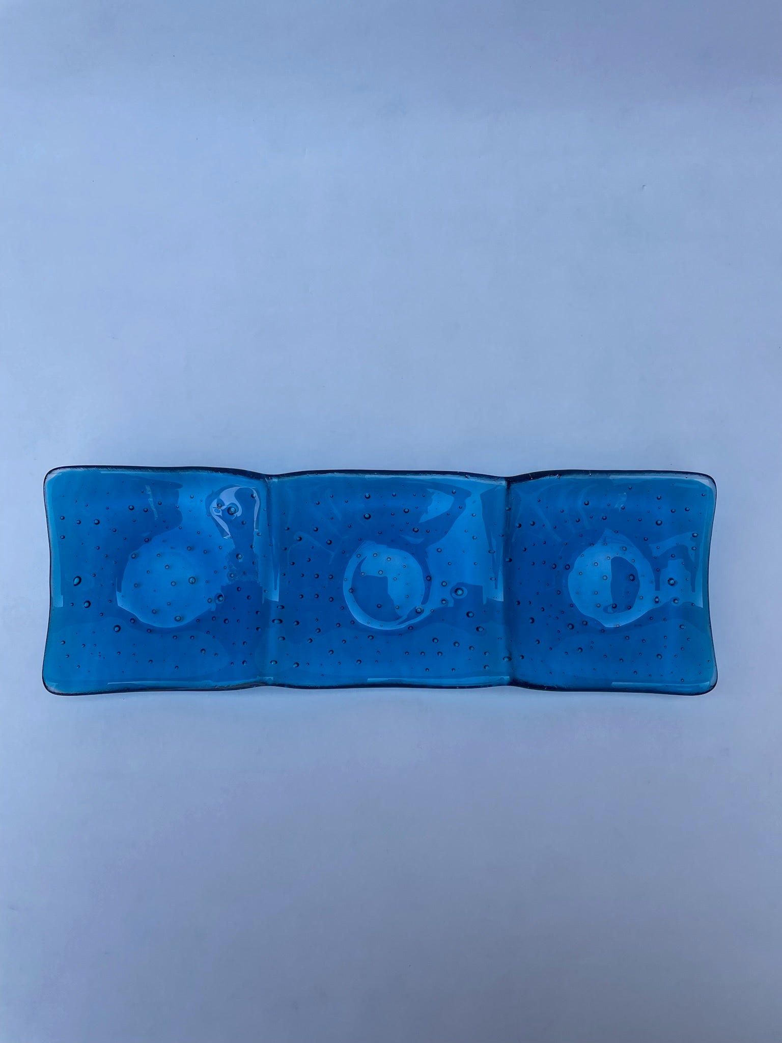 Light Blue Bubble Nibble Dish