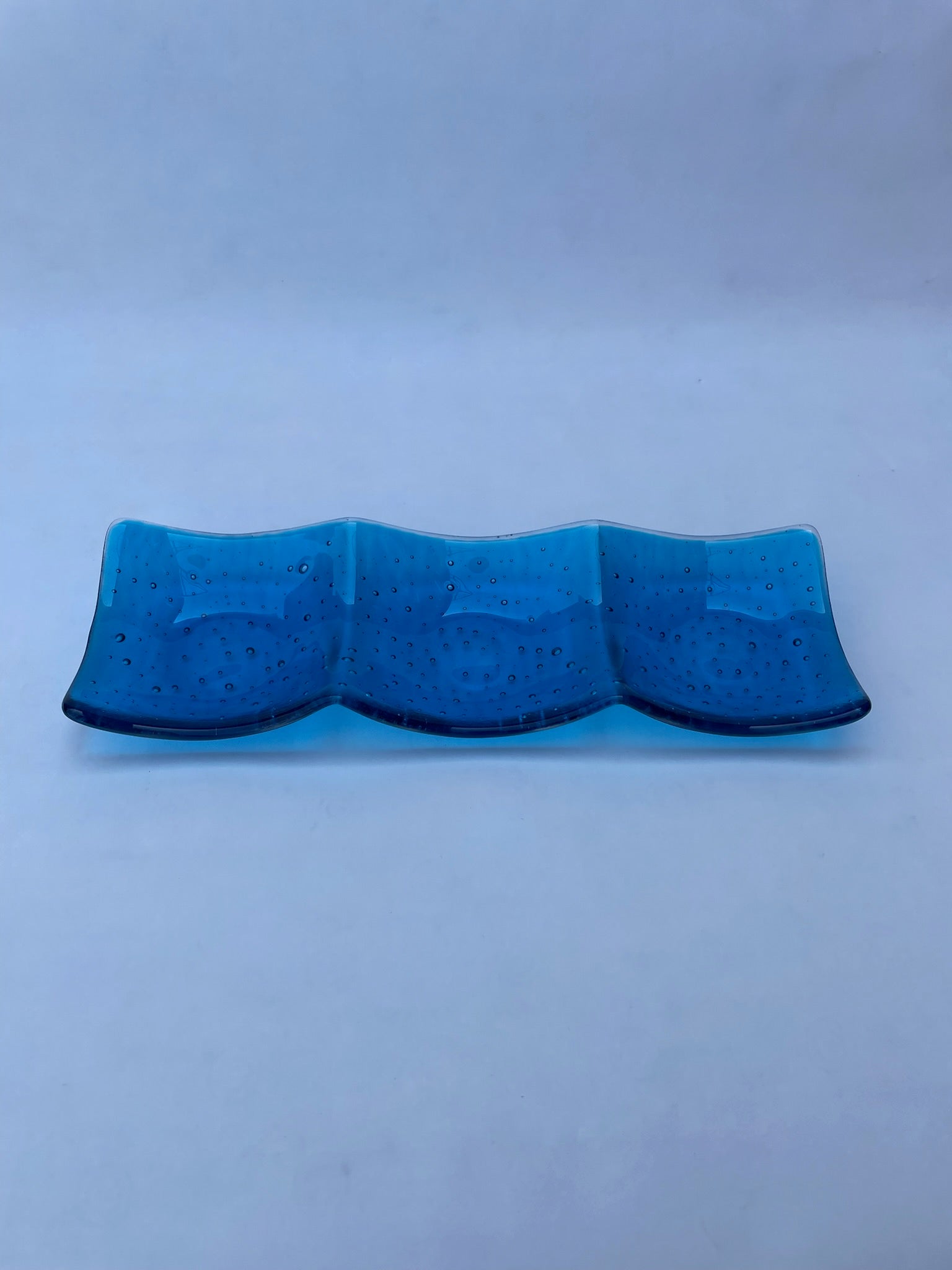 Light Blue Bubble Nibble Dish