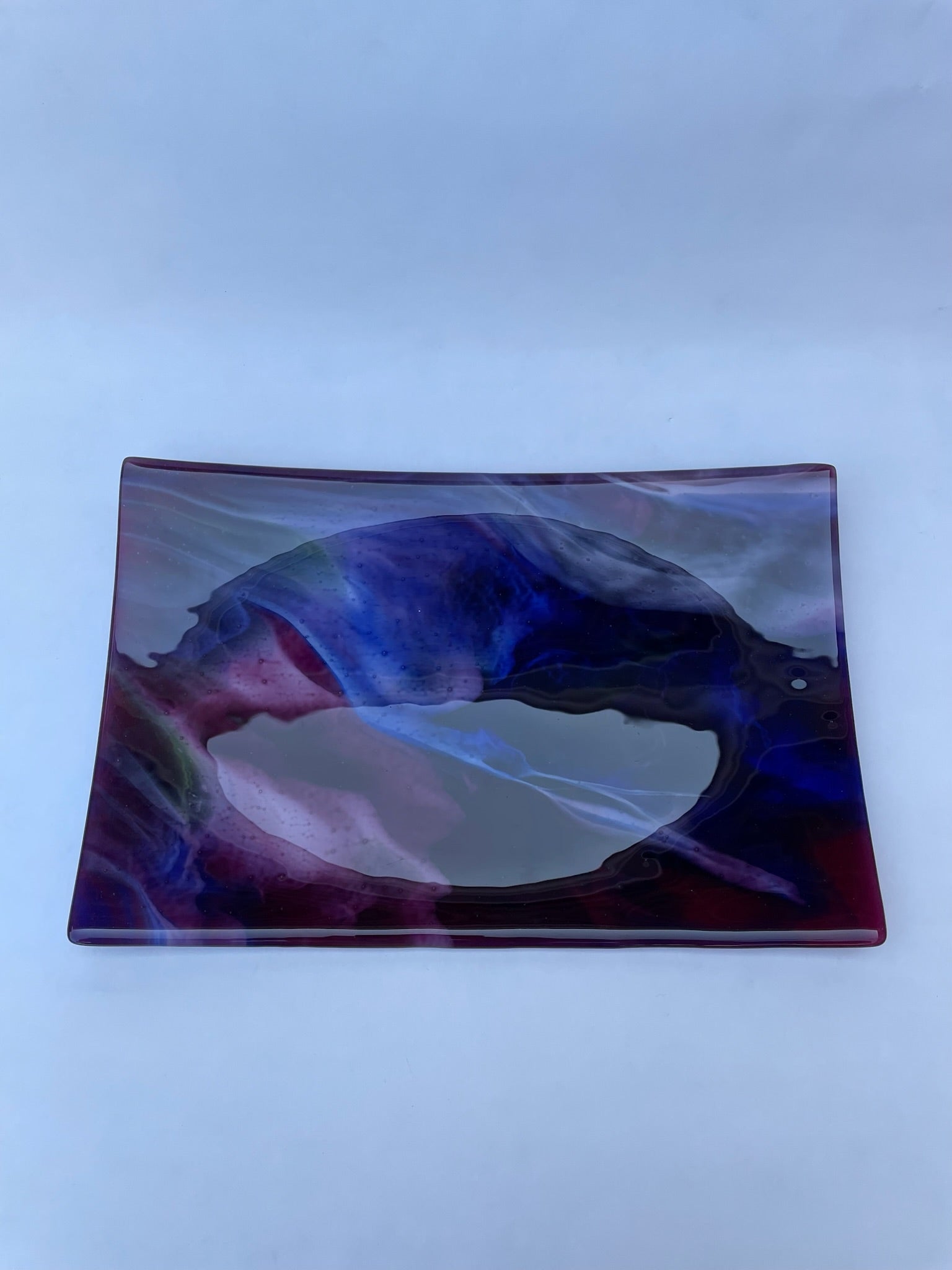 Pink, Purple and Blue Platter Dish