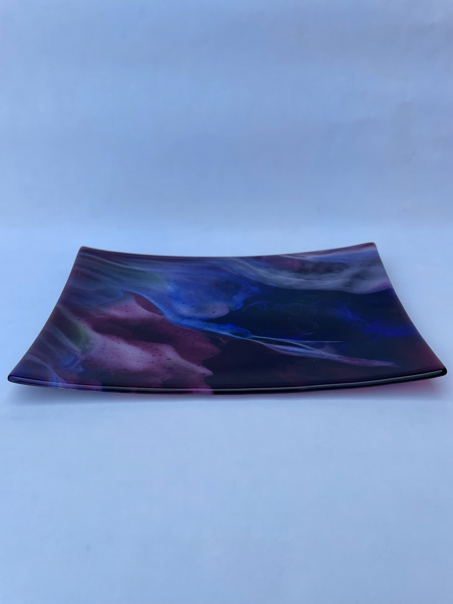 Pink, Purple and Blue Platter Dish