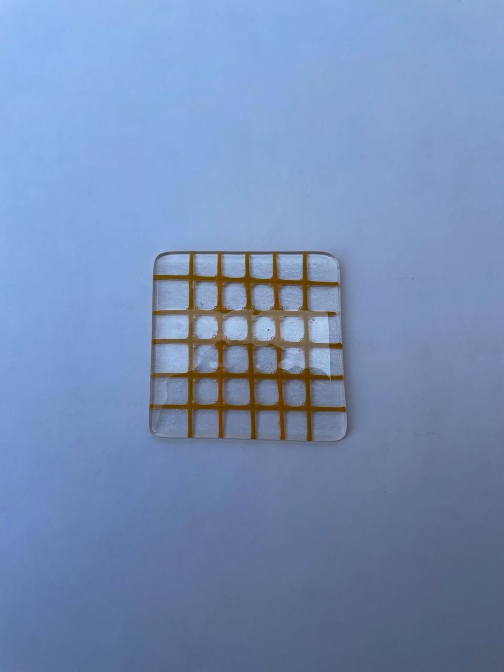 Yellow Gingham Coaster
