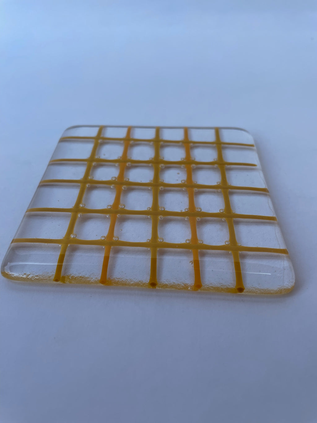 Yellow Gingham Coaster
