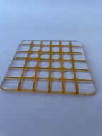 Yellow Gingham Coaster