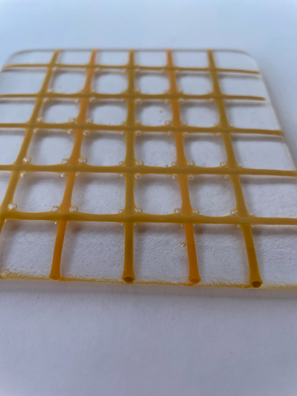 Yellow Gingham Coaster