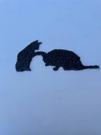 Playful Cat Shadow Plaque