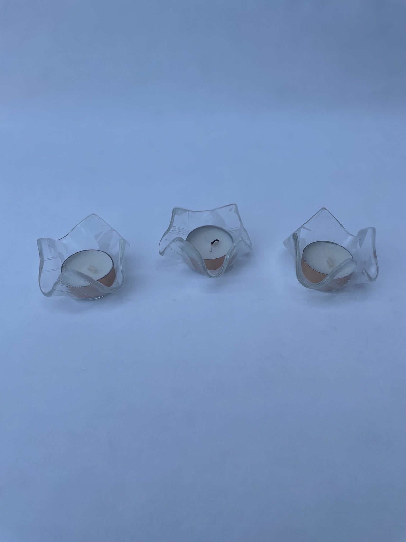 Clear Handkerchief Tealight Holder