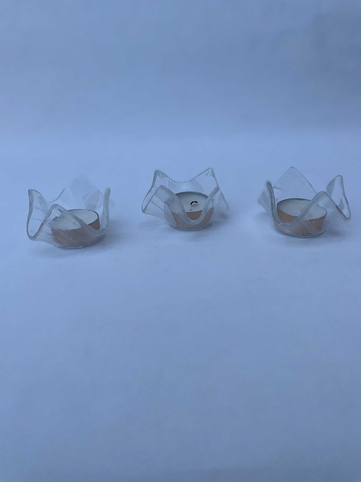 Clear Handkerchief Tealight Holder