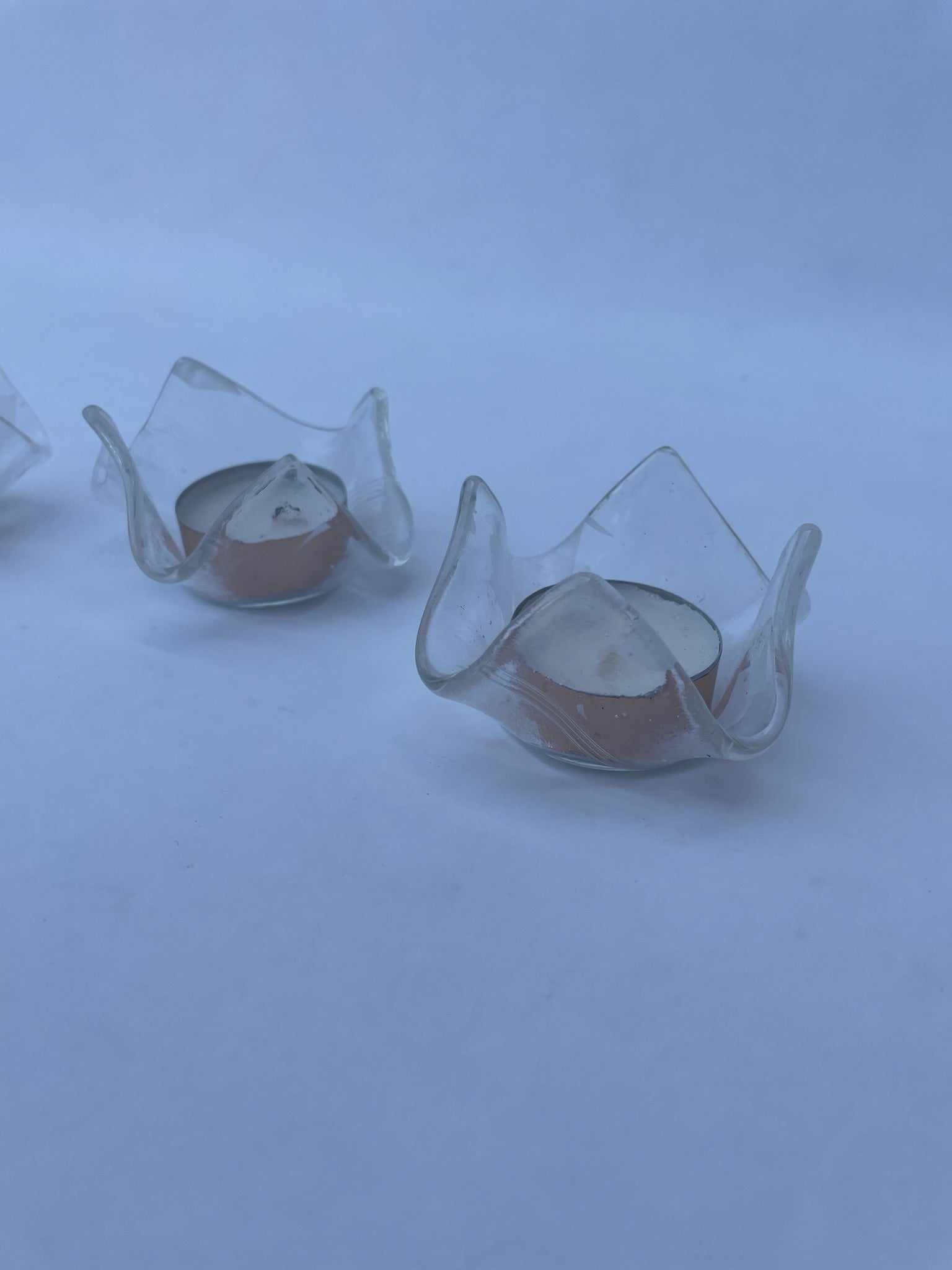 Clear Handkerchief Tealight Holder