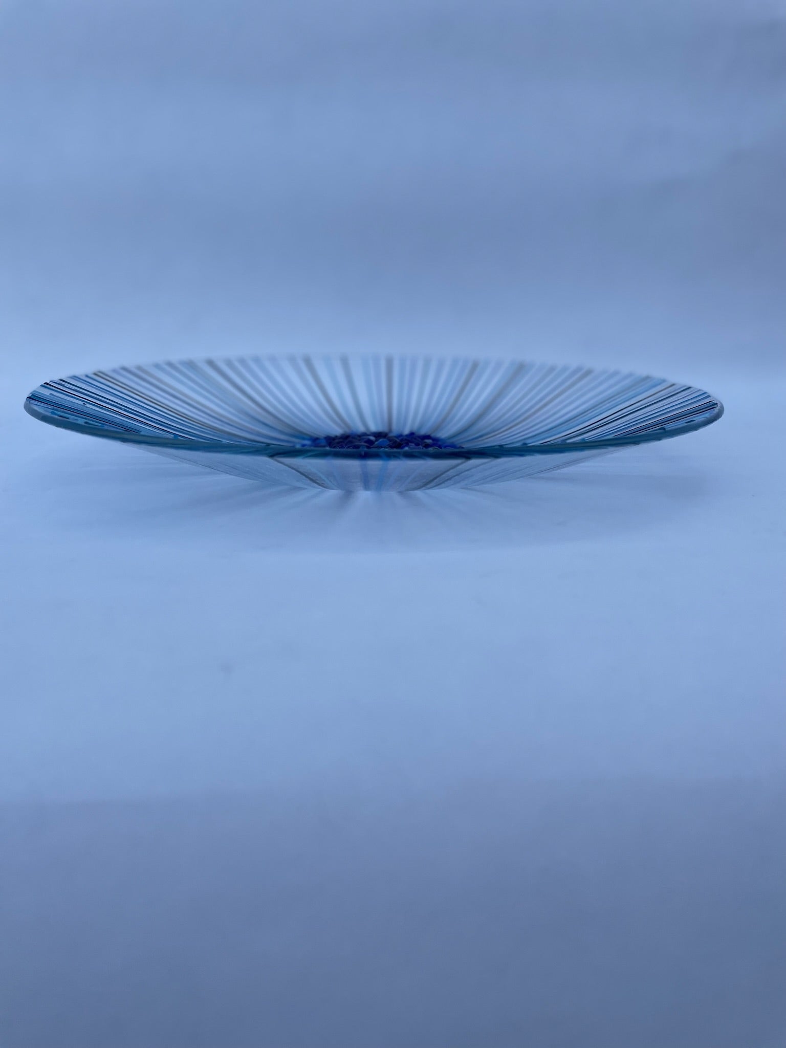 Large Blue Flower Bowl