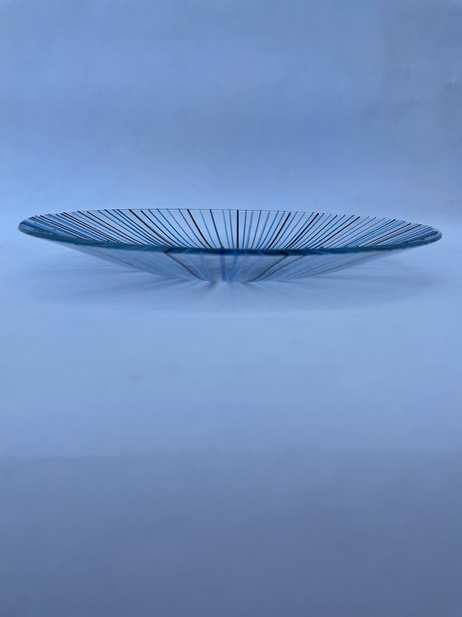 Large Blue Flower Bowl