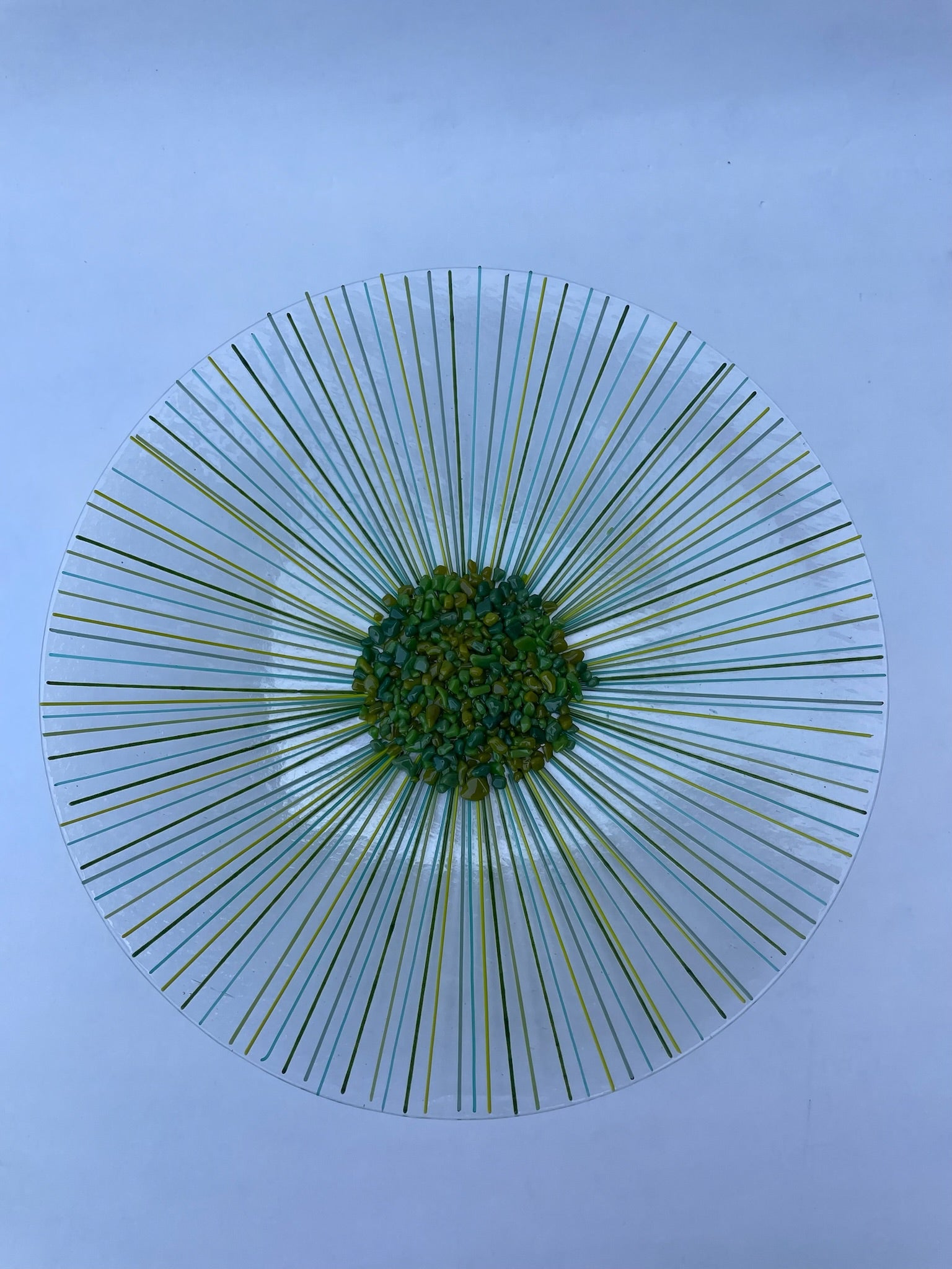 Large Green Flower Bowl