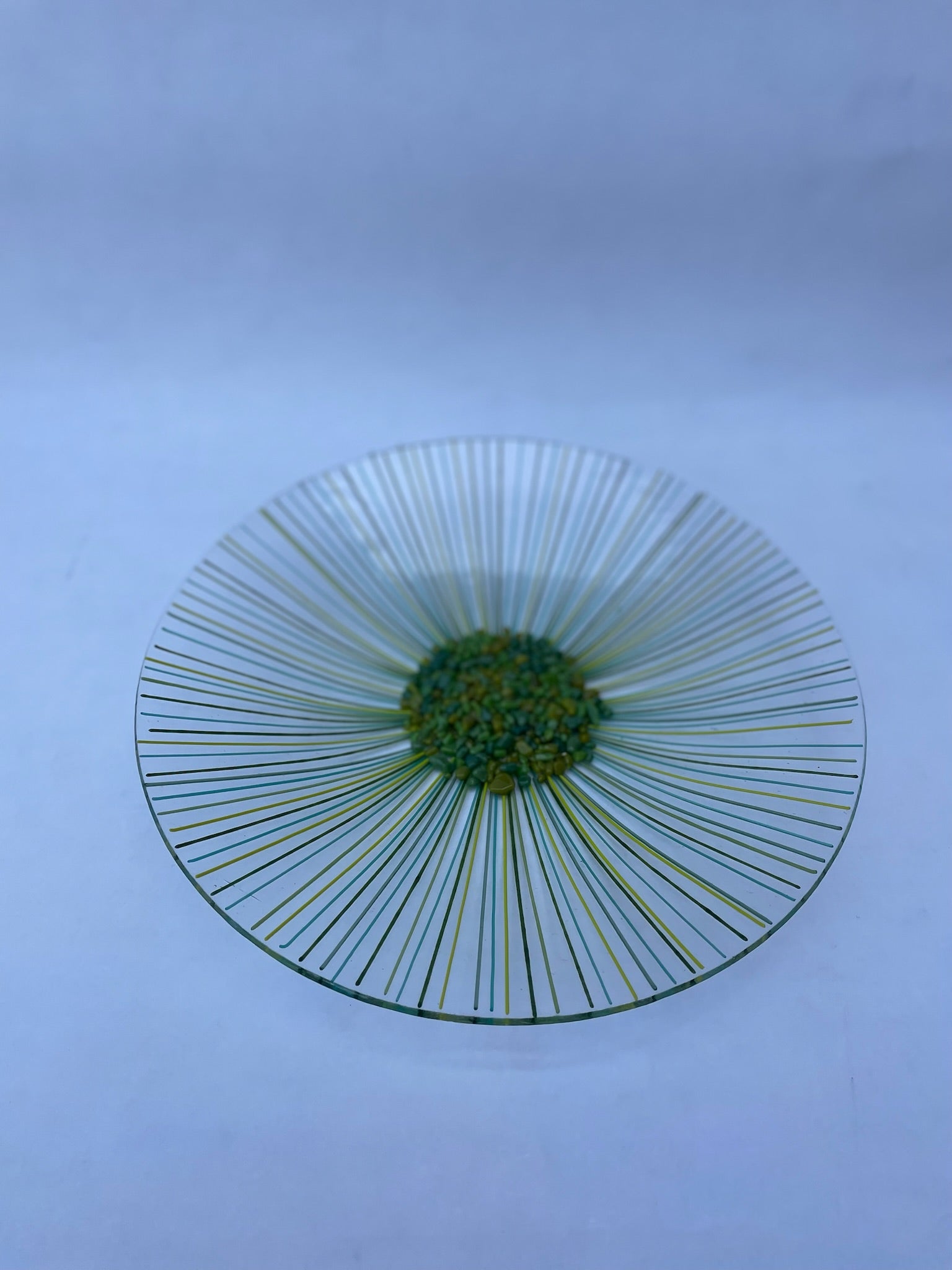 Large Green Flower Bowl