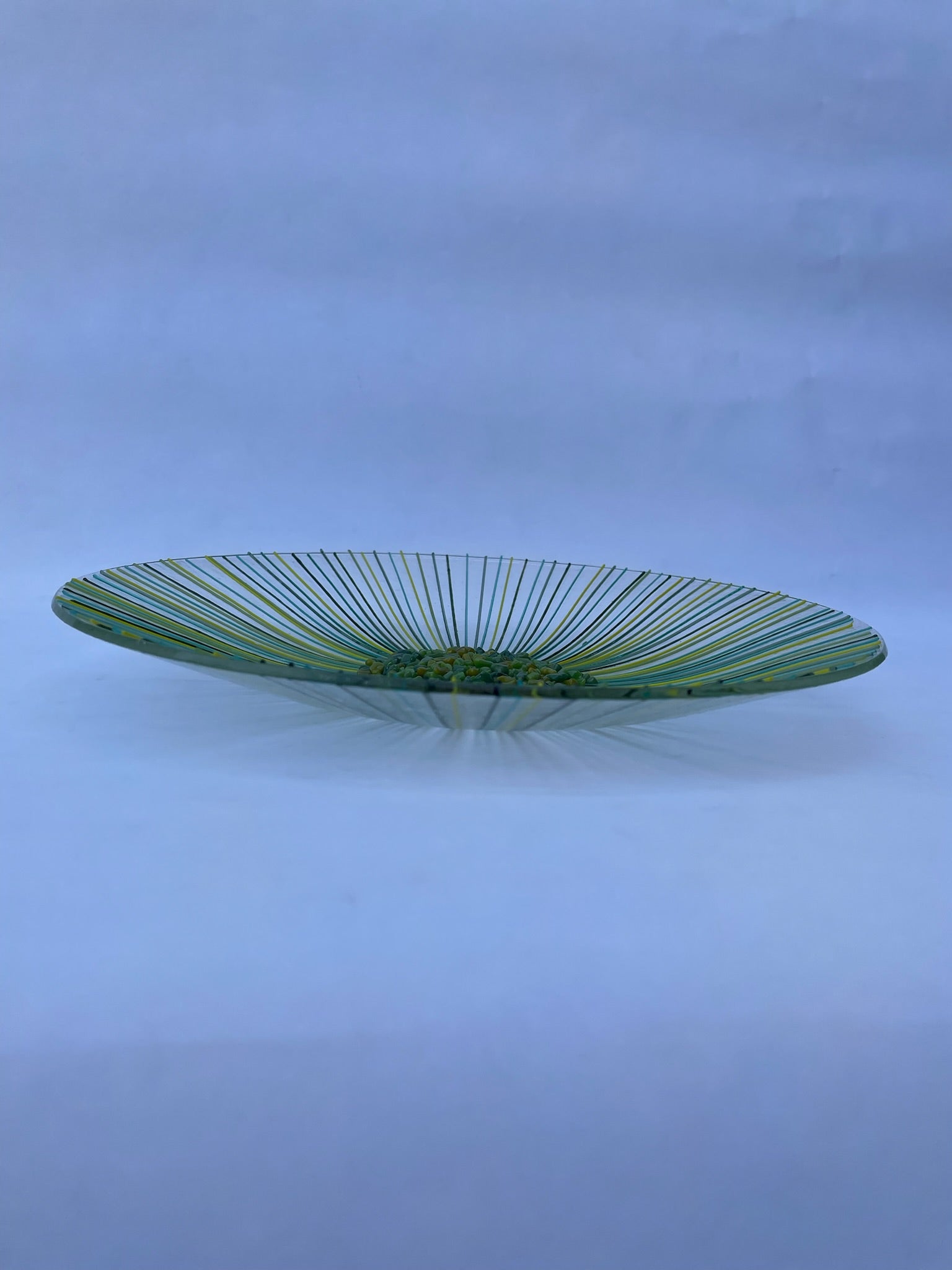 Large Green Flower Bowl