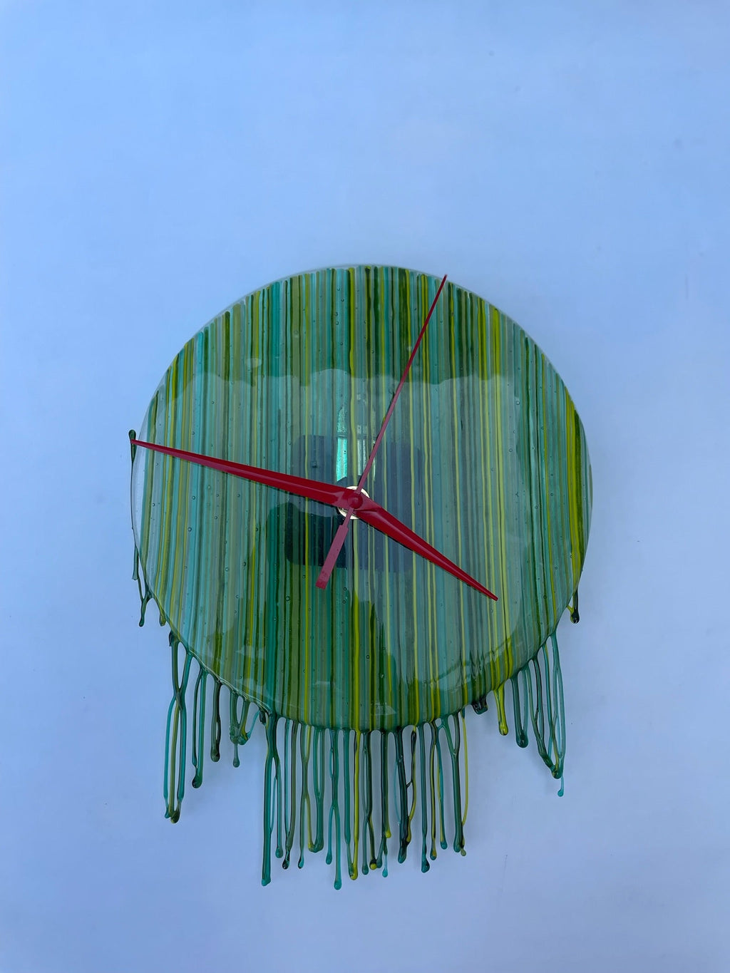 Green Drip Clock
