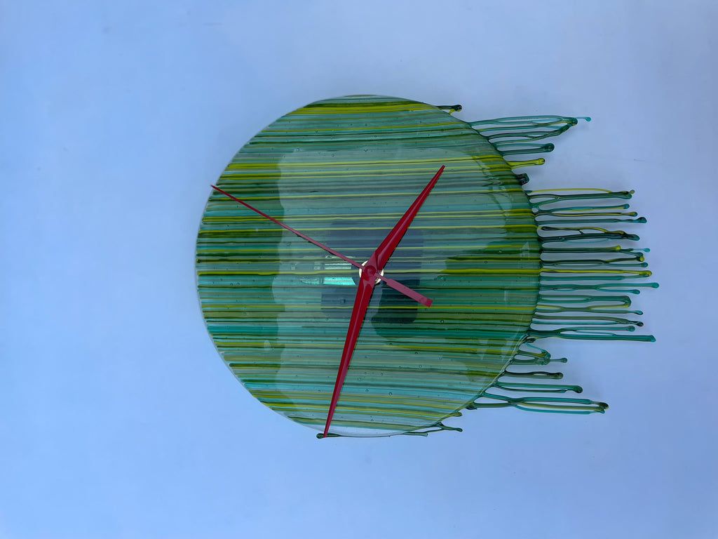 Green Drip Clock