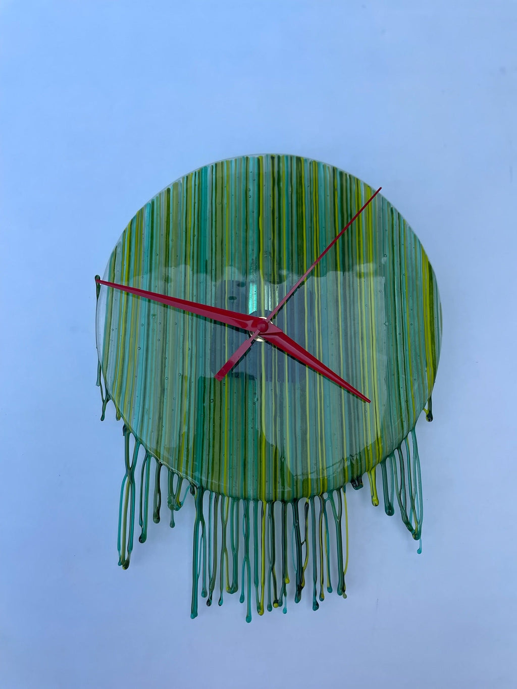Green Drip Clock