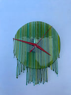 Green Drip Clock