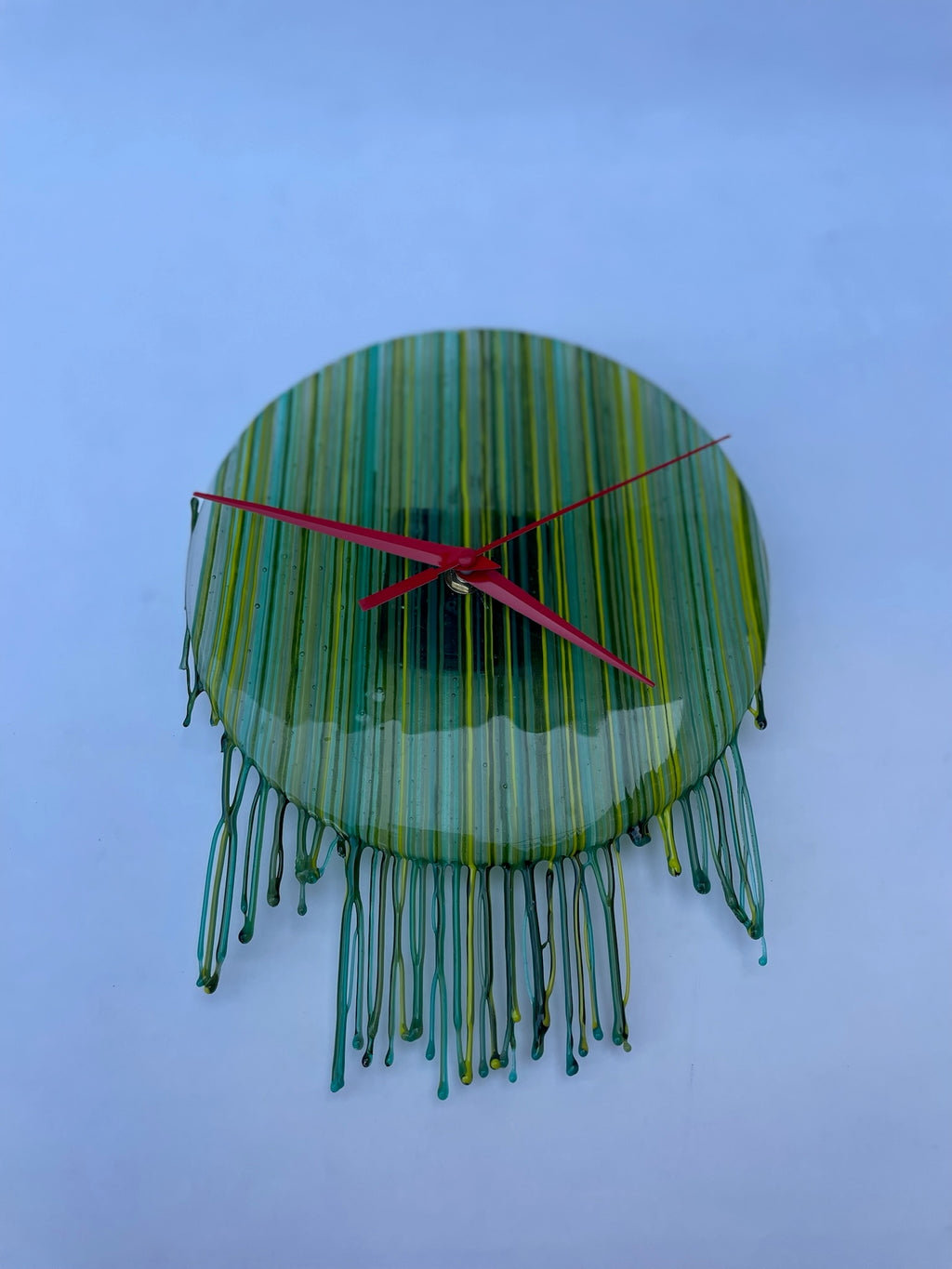 Green Drip Clock