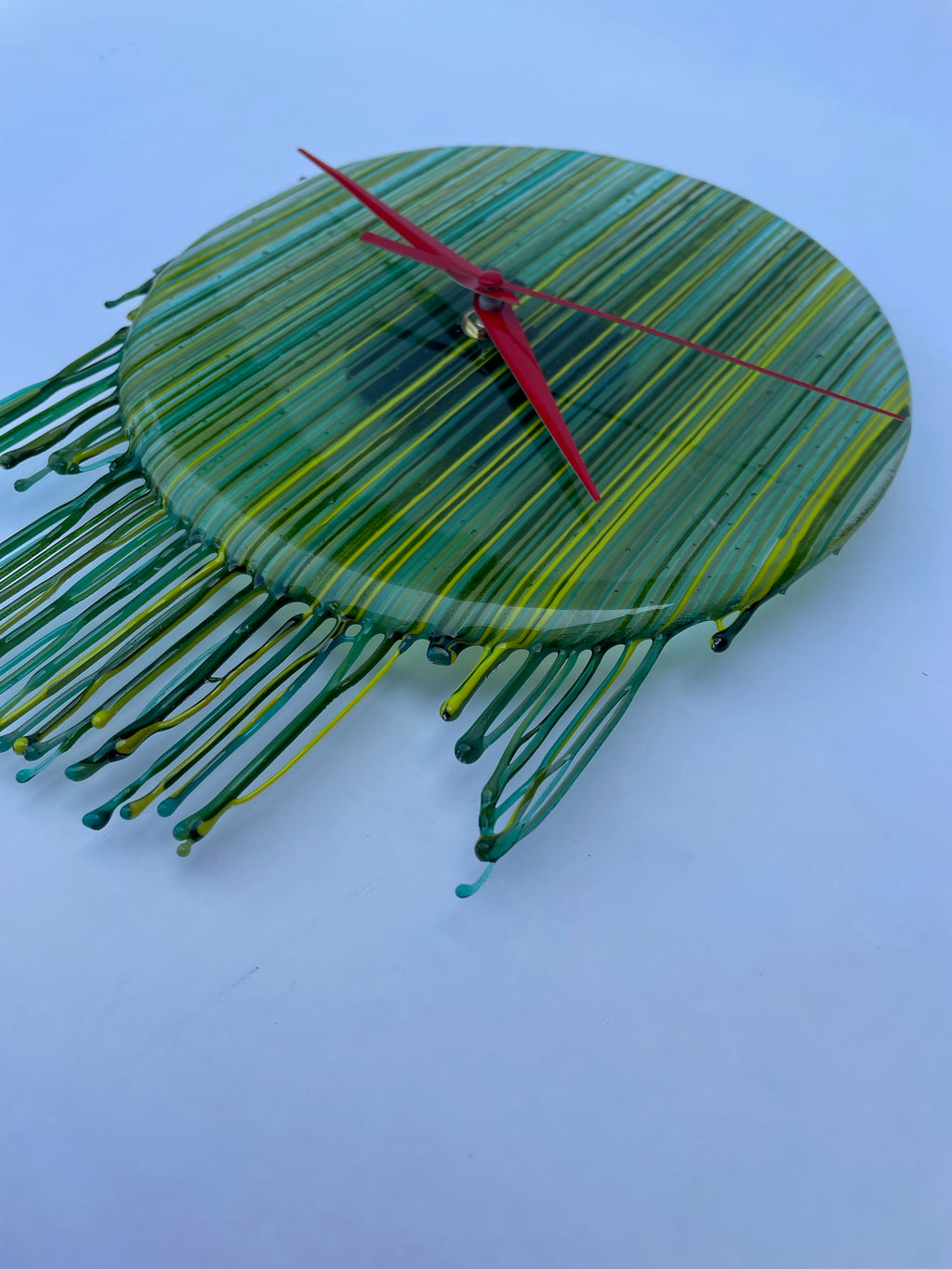 Green Drip Clock