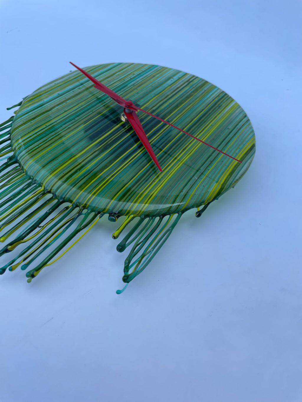 Green Drip Clock